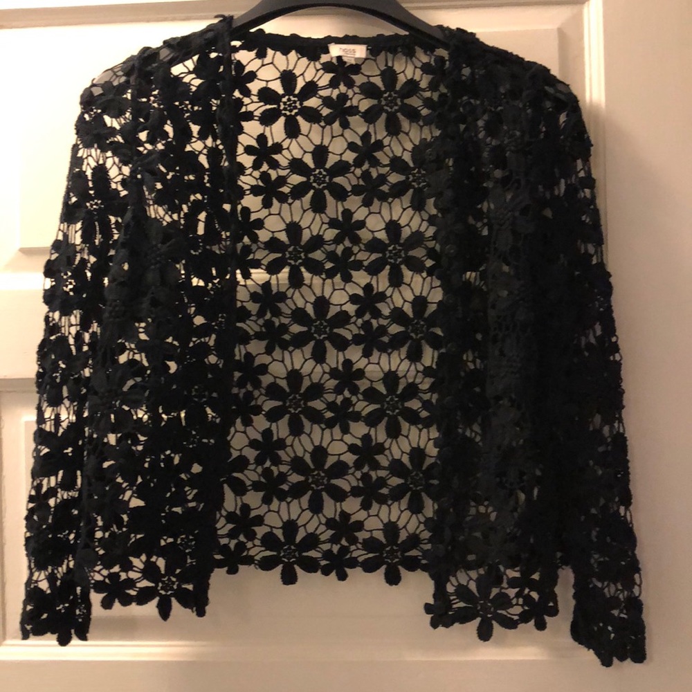 Hoss Crochet black cardigan size 38 from Spain